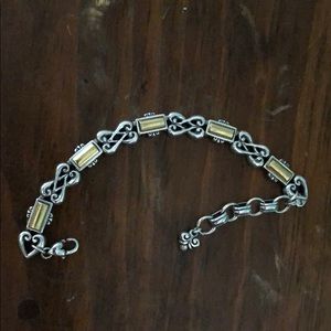 Two Tone silver and gold plated Brighton bracelet